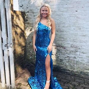 Sherri hill broken glass dress